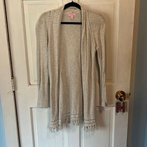 Gray Lilly Open Cardigan